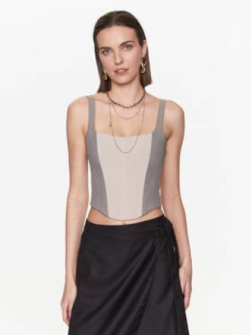 Patrizia Pepe Топ 8C0589/A215-F1PZ Бежевий Slim Fit Patrizia Pepe Топ 8C0589/A215-F1PZ Бежевий Slim Fit