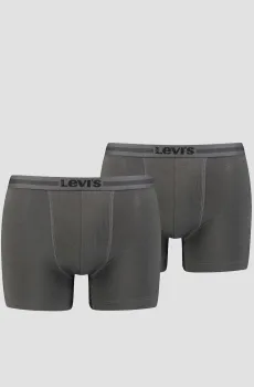 Мужские серые боксеры (2 шт) Серый XL Levi’s® 701203926;005