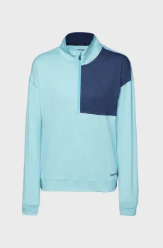 Женская голубая спортивная кофта SUNDAY 1/4 ZIP Голубой M Saucony 800394-RNH