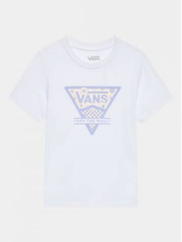 Vans Футболка Checker Floral Triangle Bff VN00078J Білий Regular Fit Vans Футболка Checker Floral Triangle Bff VN00078J Білий Regular Fit