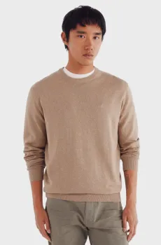 Мужской бежевый джемпер Бежевый M SPRINGFIELD 62732