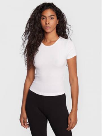 Gina Tricot Футболка Basic 17957 Білий Slim Fit Gina Tricot Футболка Basic 17957 Білий Slim Fit