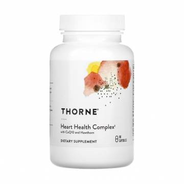 Комплекс для здоровья сердца с коэнзимом Q10 и боярышникомThorne Research Heart Health Complex, 90 капсул