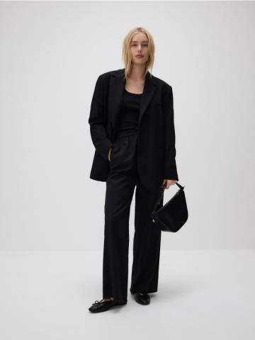 Reserved - LADIES` TROUSERS - чорний - 298CZ-99X Reserved - LADIES` TROUSERS - чорний - 298CZ-99X