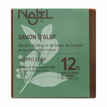 Алеппское мыло Najel Aleppo Soap 12% Bay Laurel Oil для нормальной и комбинированной кожи, 185 г Алеппское мыло Najel Aleppo Soap 12% Bay Laurel Oil для нормальной и комбинированной кожи, 185 г