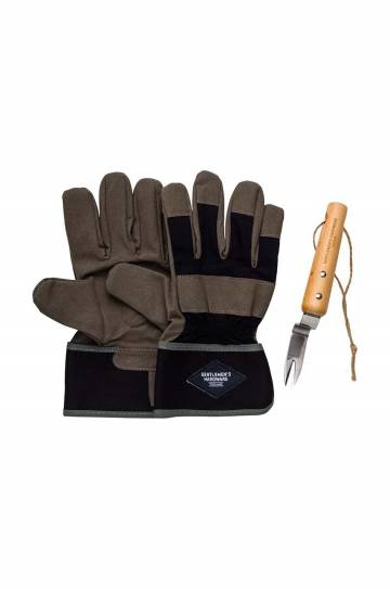 Садовый нобор Gentlemens Hardware Leather Gloves & Root Lifter 2 шт Садовый нобор Gentlemens Hardware Leather Gloves & Root Lifter 2 шт