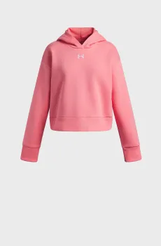 Детское розовое худи UA Rival Fleece Hoodie Розовый 18 Under Armour 1379517-600