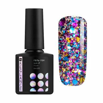 Гель-лак для ногтей Reglance Gel Polish 140 Прозрачный с разноцветными блестками, 7.5 мл Гель-лак для ногтей Reglance Gel Polish 140 Прозрачный с разноцветными блестками, 7.5 мл