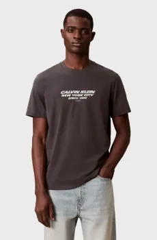 Мужская темно-серая футболка SS 30S Серый XL Calvin Klein LV04RE834G