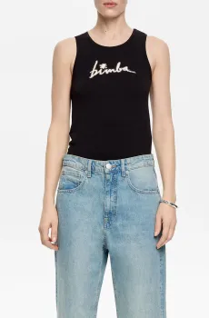 Женская черная майка Черный L Bimba Y Lola 251BR7406.10000