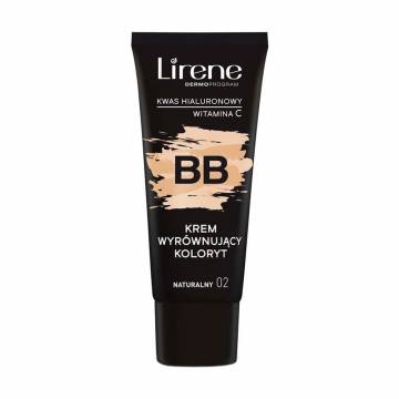 Выравнивающий ВВ-крем для лица Lirene Hyaluronic Acid Vitamin C, 02 Natural, 30 мл Выравнивающий ВВ-крем для лица Lirene Hyaluronic Acid Vitamin C, 02 Natural, 30 мл