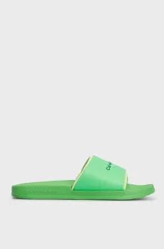 Мужские зеленые слайдеры SLIDE MONOGRAM Зеленый 44 Calvin Klein YM0YM00361