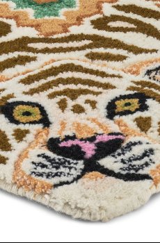 Шерстяной ковёр Doing Goods Jill Tiger 90 x 63 x 2 cm