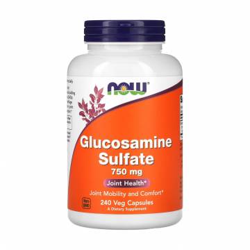 Глюкозамин сульфат NOW foods Glucosamine Sulfate, 750 мг, 240 вегетарианских капсул Глюкозамин сульфат NOW foods Glucosamine Sulfate, 750 мг, 240 вегетарианских капсул