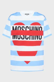 Женская футболка в полоску Разноцветный XS Moschino J0716.8236;2888