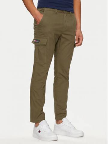 Tommy Jeans Штани з тканини Austin DM0DM18940 Зелений Slim Fit Tommy Jeans Штани з тканини Austin DM0DM18940 Зелений Slim Fit