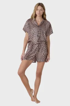 Женские бежевые шорты с узором REID Бежевый L Etam 6553475