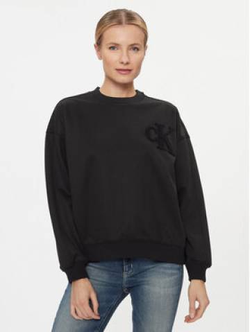 Calvin Klein Jeans Світшот Chenille J20J221729 Чорний Regular Fit Calvin Klein Jeans Світшот Chenille J20J221729 Чорний Regular Fit