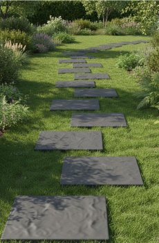 Садова терасна плитка - темно-сірий