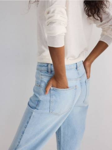 Reserved - Джинси straight fit з вузькою посадкою - синій - YS041-50J Reserved - Джинси straight fit з вузькою посадкою - синій - YS041-50J
