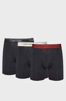 Мужские черные боксеры (3 шт) Черный S Calvin Klein 000NB2570A