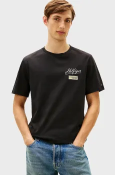Мужская черная футболка MODERN Черный L Tommy Hilfiger MW0MW41471