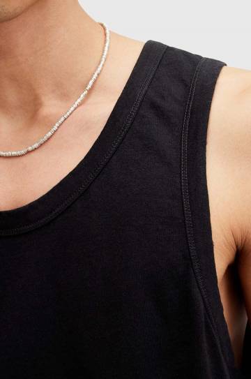 Хлопковый топ AllSaints KENDRICK VEST цвет чёрный M005JA Хлопковый топ AllSaints KENDRICK VEST цвет чёрный M005JA