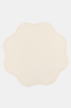 Стільова підкладка хвилястої форми - кремовий