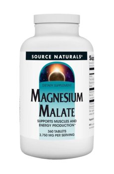 Магний малат Source Naturals Magnesium Malate, 1250 мг, 360 таблеток