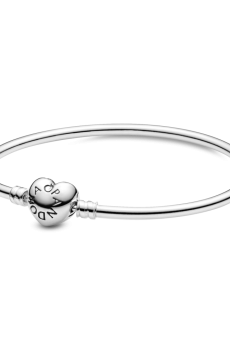 Браслет жорсткий із застібкою у вигляді серця