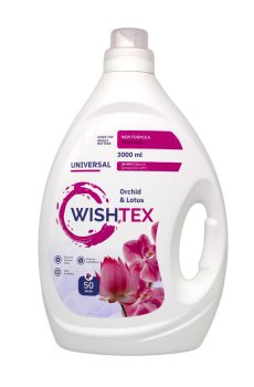 Универсальный гель для стирки WishTex Universal Orchid & Lotus, 50 стирок, 3 л