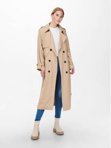 ONLY Тренч Chloe 15242306 Бежевий Regular Fit ONLY Тренч Chloe 15242306 Бежевий Regular Fit