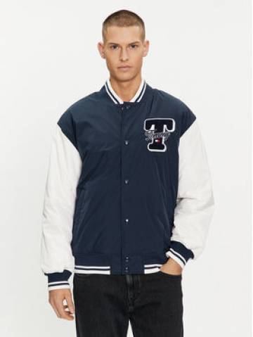 Tommy Jeans Куртка бомбер Colorblock Varsity DM0DM18702 Cиній Regular Fit Tommy Jeans Куртка бомбер Colorblock Varsity DM0DM18702 Cиній Regular Fit