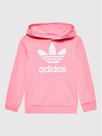 adidas Світшот Trefoil HK0271 Рожевий Regular Fit adidas Світшот Trefoil HK0271 Рожевий Regular Fit