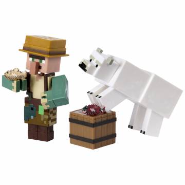 Набір фігурок Minecraft Fisherman and Polar bear (GTT53/3) Набір фігурок Minecraft Fisherman and Polar bear (GTT53/3)