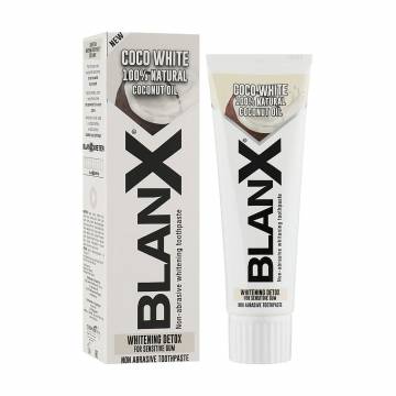Неабразивная отбеливающая зубная паста Blanx Coco White Toothpaste, 75 мл Неабразивная отбеливающая зубная паста Blanx Coco White Toothpaste, 75 мл