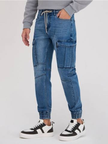 Джинси jogger cargo - синій Джинси jogger cargo - синій