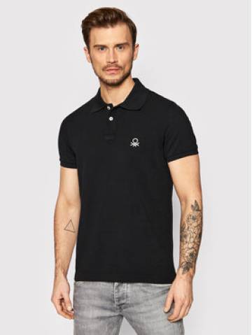 United Colors Of Benetton Поло 3089J3178 Чорний Slim Fit United Colors Of Benetton Поло 3089J3178 Чорний Slim Fit