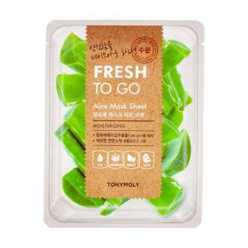 Освежающая тканевая маска для лица Tony Moly Fresh To Go Mask Sheet Aloe с алоэ, 22 г Освежающая тканевая маска для лица Tony Moly Fresh To Go Mask Sheet Aloe с алоэ, 22 г
