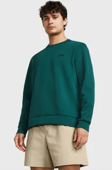 Мужской зеленый свитшот UA Unstoppable Flc Crew Зеленый L Under Armour 1381688-449