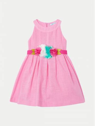 Mayoral Елегантне плаття 3959 Рожевий Regular Fit