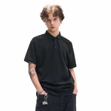 Cropp - Бавовняна сорочка поло basic - чорний Cropp - Бавовняна сорочка поло basic - чорний