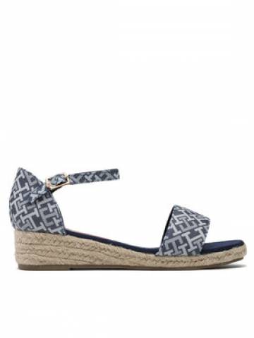 Tommy Hilfiger Еспадрильї Rope Wedge Sandal Denim T3A7-32776-0048 S Блакитний Tommy Hilfiger Еспадрильї Rope Wedge Sandal Denim T3A7-32776-0048 S Блакитний