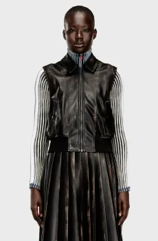 Женский черный жилет GIACCA Черный 40 Diesel A20330 0ALBP