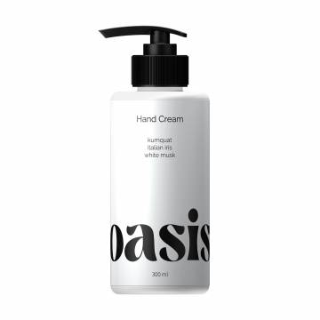 Парфюмированный крем для рук Oasis Dama Bianca Kumquat Italian Iris White Musk Hand Cream, 300 мл Парфюмированный крем для рук Oasis Dama Bianca Kumquat Italian Iris White Musk Hand Cream, 300 мл