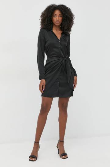 Платье Guess цвет чёрный mini прямая Платье Guess цвет чёрный mini прямая