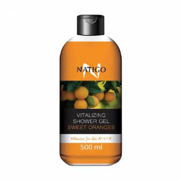 Энергитический гель для душа Natigo Vitalizing Shower Gel Сладкие апельсины, 500 мл