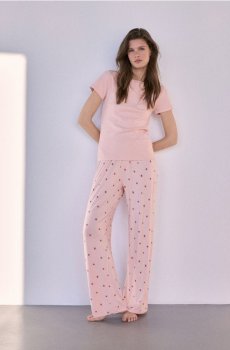 Reserved - Піжамний комплект з двох частин - пастельний рожевий - 079HQ-03X