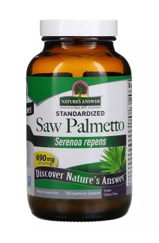 Со Пальметто Natures Answer Saw Palmetto, 690 мг, 120 вегетарианских капсул