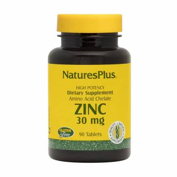 Цинк NaturesPlus Zinc 30 мг, 90 таблеток Цинк NaturesPlus Zinc 30 мг, 90 таблеток